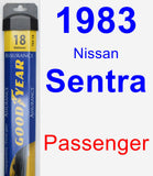 Passenger Wiper Blade for 1983 Nissan Sentra - Assurance