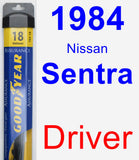 Driver Wiper Blade for 1984 Nissan Sentra - Assurance