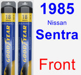 Front Wiper Blade Pack for 1985 Nissan Sentra - Assurance