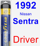 Driver Wiper Blade for 1992 Nissan Sentra - Assurance