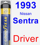 Driver Wiper Blade for 1993 Nissan Sentra - Assurance