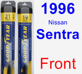 Front Wiper Blade Pack for 1996 Nissan Sentra - Assurance