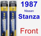 Front Wiper Blade Pack for 1987 Nissan Stanza - Assurance