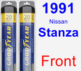 Front Wiper Blade Pack for 1991 Nissan Stanza - Assurance