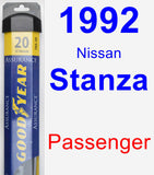 Passenger Wiper Blade for 1992 Nissan Stanza - Assurance