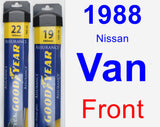 Front Wiper Blade Pack for 1988 Nissan Van - Assurance