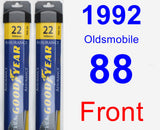 Front Wiper Blade Pack for 1992 Oldsmobile 88 - Assurance