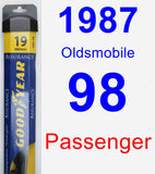 Passenger Wiper Blade for 1987 Oldsmobile 98 - Assurance