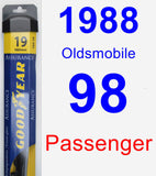 Passenger Wiper Blade for 1988 Oldsmobile 98 - Assurance