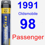 Passenger Wiper Blade for 1991 Oldsmobile 98 - Assurance