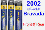 Front & Rear Wiper Blade Pack for 2002 Oldsmobile Bravada - Assurance