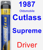 Driver Wiper Blade for 1987 Oldsmobile Cutlass Supreme - Assurance