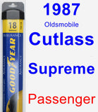 Passenger Wiper Blade for 1987 Oldsmobile Cutlass Supreme - Assurance