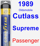 Passenger Wiper Blade for 1989 Oldsmobile Cutlass Supreme - Assurance