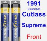 Front Wiper Blade Pack for 1991 Oldsmobile Cutlass Supreme - Assurance