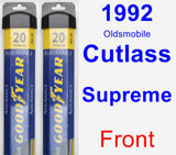 Front Wiper Blade Pack for 1992 Oldsmobile Cutlass Supreme - Assurance