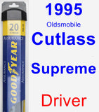 Driver Wiper Blade for 1995 Oldsmobile Cutlass Supreme - Assurance