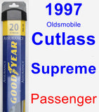 Passenger Wiper Blade for 1997 Oldsmobile Cutlass Supreme - Assurance