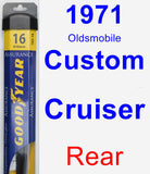 Rear Wiper Blade for 1971 Oldsmobile Custom Cruiser - Assurance