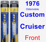 Front Wiper Blade Pack for 1976 Oldsmobile Custom Cruiser - Assurance