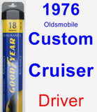 Driver Wiper Blade for 1976 Oldsmobile Custom Cruiser - Assurance