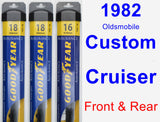 Front & Rear Wiper Blade Pack for 1982 Oldsmobile Custom Cruiser - Assurance