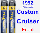 Front Wiper Blade Pack for 1992 Oldsmobile Custom Cruiser - Assurance