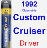 Driver Wiper Blade for 1992 Oldsmobile Custom Cruiser - Assurance