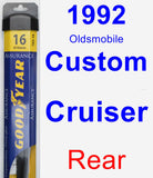 Rear Wiper Blade for 1992 Oldsmobile Custom Cruiser - Assurance