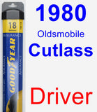 Driver Wiper Blade for 1980 Oldsmobile Cutlass - Assurance