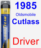 Driver Wiper Blade for 1985 Oldsmobile Cutlass - Assurance