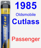 Passenger Wiper Blade for 1985 Oldsmobile Cutlass - Assurance