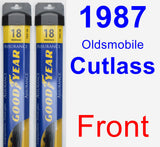 Front Wiper Blade Pack for 1987 Oldsmobile Cutlass - Assurance