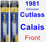 Front Wiper Blade Pack for 1981 Oldsmobile Cutlass Calais - Assurance