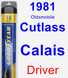 Driver Wiper Blade for 1981 Oldsmobile Cutlass Calais - Assurance