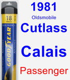 Passenger Wiper Blade for 1981 Oldsmobile Cutlass Calais - Assurance