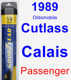 Passenger Wiper Blade for 1989 Oldsmobile Cutlass Calais - Assurance