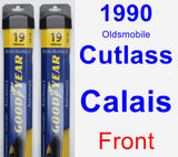 Front Wiper Blade Pack for 1990 Oldsmobile Cutlass Calais - Assurance