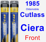 Front Wiper Blade Pack for 1985 Oldsmobile Cutlass Ciera - Assurance