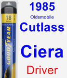 Driver Wiper Blade for 1985 Oldsmobile Cutlass Ciera - Assurance