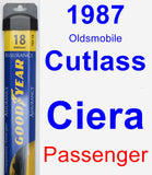 Passenger Wiper Blade for 1987 Oldsmobile Cutlass Ciera - Assurance