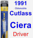 Driver Wiper Blade for 1991 Oldsmobile Cutlass Ciera - Assurance