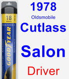 Driver Wiper Blade for 1978 Oldsmobile Cutlass Salon - Assurance