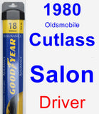 Driver Wiper Blade for 1980 Oldsmobile Cutlass Salon - Assurance