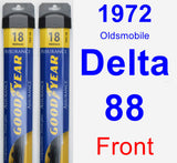 Front Wiper Blade Pack for 1972 Oldsmobile Delta 88 - Assurance