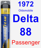 Passenger Wiper Blade for 1972 Oldsmobile Delta 88 - Assurance