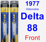 Front Wiper Blade Pack for 1977 Oldsmobile Delta 88 - Assurance