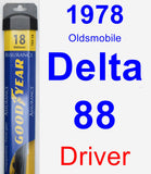 Driver Wiper Blade for 1978 Oldsmobile Delta 88 - Assurance