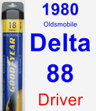 Driver Wiper Blade for 1980 Oldsmobile Delta 88 - Assurance