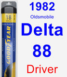 Driver Wiper Blade for 1982 Oldsmobile Delta 88 - Assurance